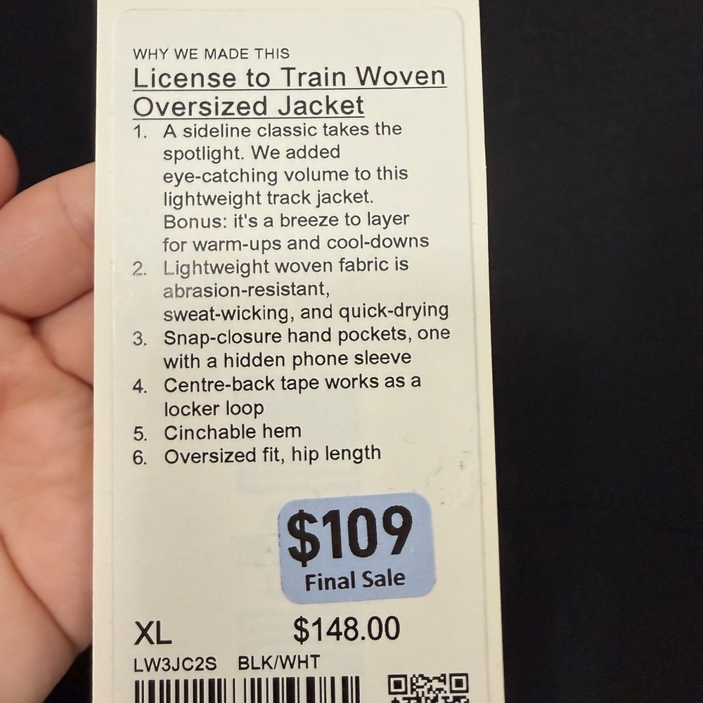 NWT Lululemon License to Train Woven Jacket - Picture 4 of 4